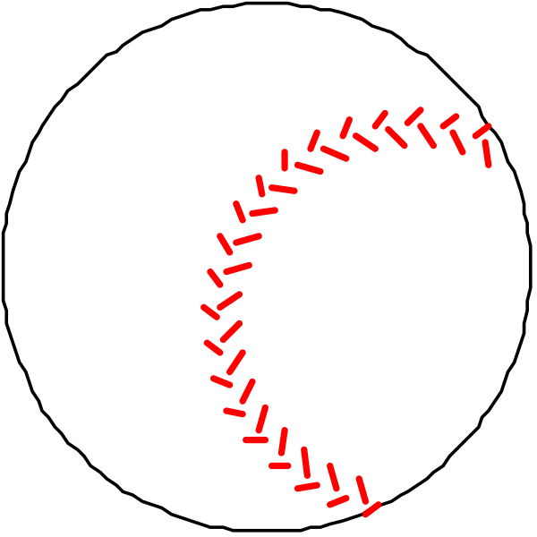 The image shows a baseball with stitches on it against three different backgrounds: black for nighttime play, white for daylight conditions, and red to represent bloodshot eyes from watching too many games in one sitting.