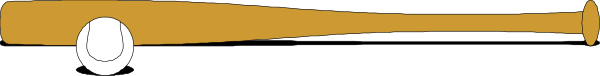The image shows a baseball bat with two balls on it against a gray background.