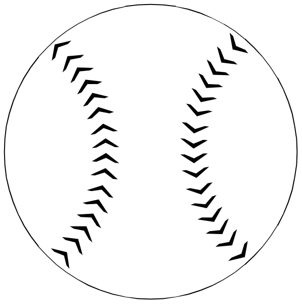 The image shows two baseballs with stitches on them against a black background; there is also an icon of three arrows pointing upwards in one corner.