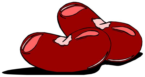The image shows a cartoon of three red heart balloons with white hearts on them placed next to each other against a plain background.