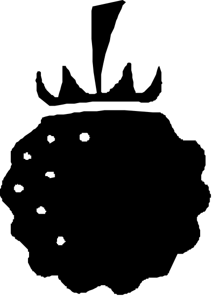 The image shows a black background with white dots arranged to resemble stars against it; there is no other discernible content in this small clip-art representation of space.