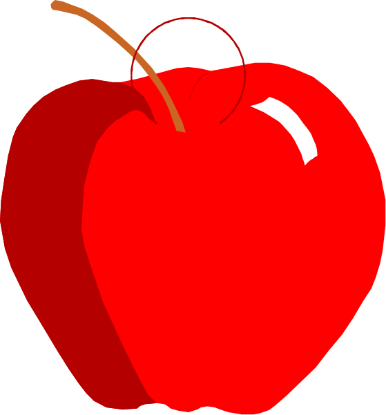 The illustration shows two apples with a stem between them against a white background; there is no action depicted as it's just an image of fruit without any context for activity taking place around it.
