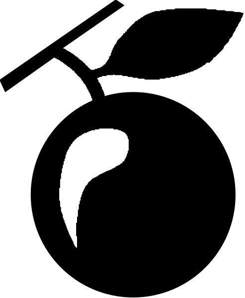 The image shows a black exclamation point on top of an empty white background with no other elements present.