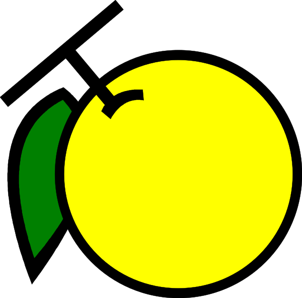 The image shows a stylized graphic of an apple with two leaves on it against a black background.
