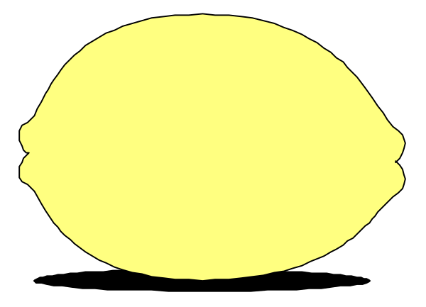 The image shows a simple black and white illustration of an oval shape with two lines intersecting it at different angles to create four distinct sections within its boundary.