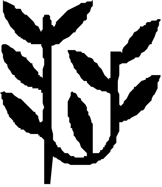 The image shows a black vertical stripe with white horizontal lines on either side of it against an indistinct background that appears to be grayish-brown in color.