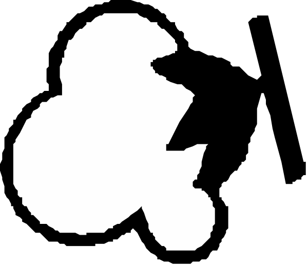 The image shows a black and white pixelated representation of two characters: Mario on top with his iconic red hat and mustache, holding what appears to be an apple; below him is Luigi in green attire also wearing a cap but without any visible facial features or accessories like the one above.