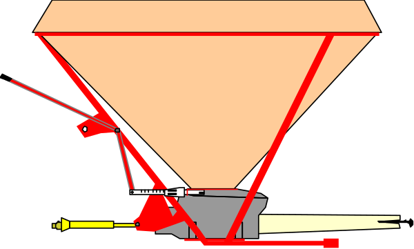 The image shows a diagram of an ice cream machine with various parts labeled such as "ice", "cream container", "mixer blades" and other components typically found in an actual ice cream maker.