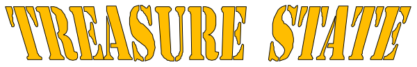 The text "TREASURE STATE" on a gray background with white font is visible at bottom of clip-art image.