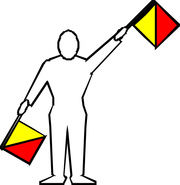 The images show a person holding two flags with arrows pointing upwards; there is no text present on any of these pictures to provide additional context about their content.
