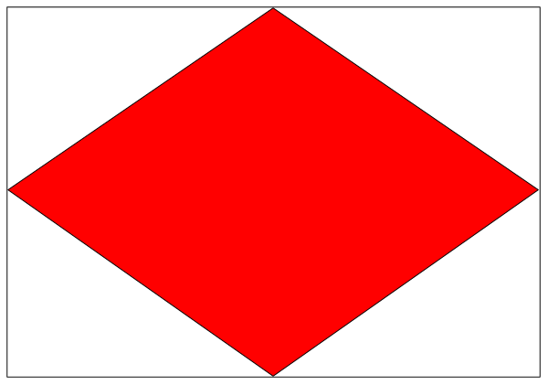 The image shows a red cross on top of an arrow pointing upwards inside what appears to be a white square with black borders.