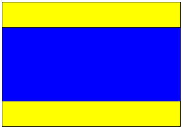 The image shows a blue battery with yellow lines on it against a gray background.