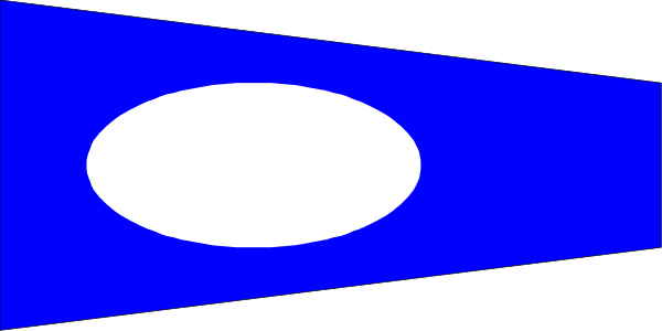 The image shows a blue flag with white stars on it against a gray background.