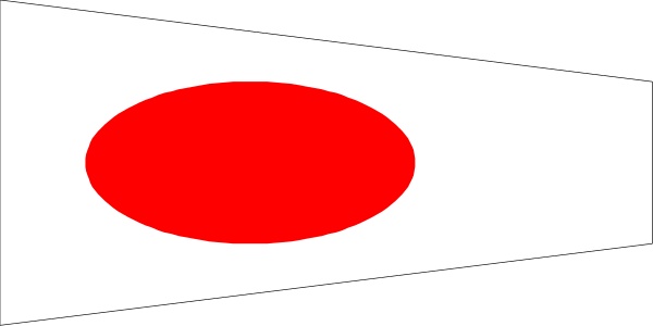 The image shows a black and white pixelated representation of an object with red dots on it against a gray background.