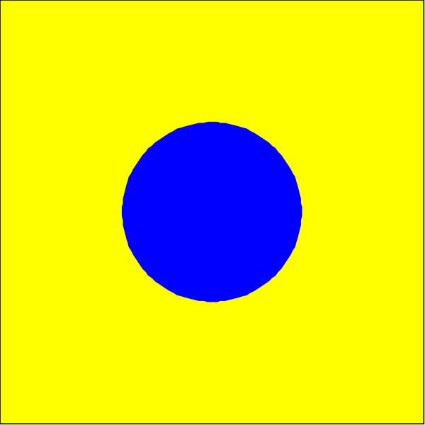 The image shows a simple blue circle on top of an orange rectangle with no other discernible details visible due to its small size.