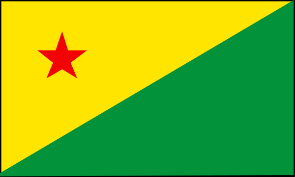 The flag of a country with two distinct stripes on either side.