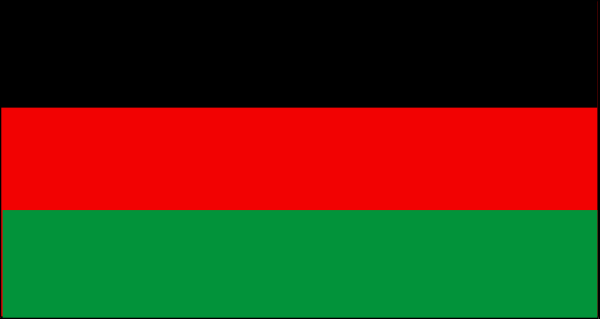 The image shows a red stripe with green on either side against a grey background.