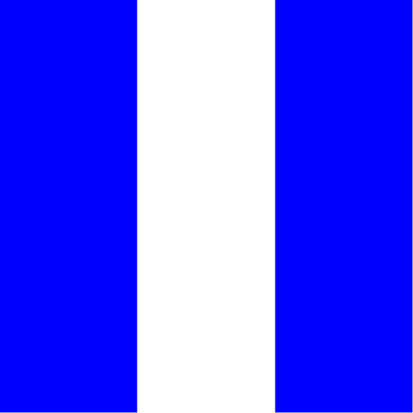The image shows a blue flag with white stripes on it against an indistinct background.