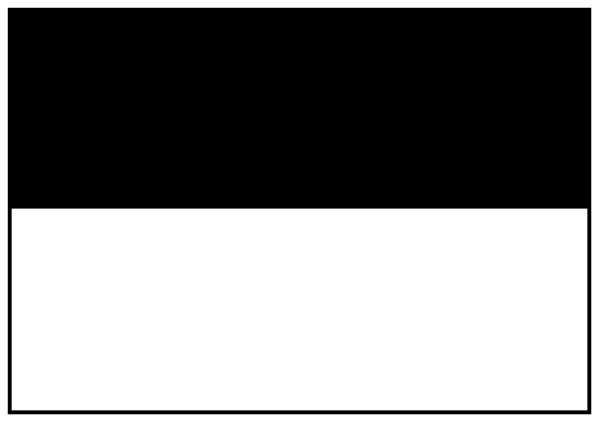The image shows a black and white pixelated representation of an abstract design with horizontal lines that could be interpreted as representing sound waves in motion.