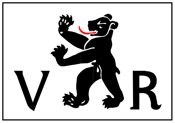 The image shows a black silhouette of an animal with its mouth open against a white background on top left corner; below it is text that reads "VERSUS" in capital letters followed by another word, which appears to be cut off from view.