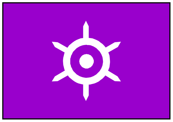 The image shows a purple banner with white text on it that reads "Battery" at both ends of an illustration resembling a battery cell in profile view against a gray background.