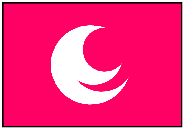 The image shows a pink battery with an icon of a white crescent moon on it against a gray background.
