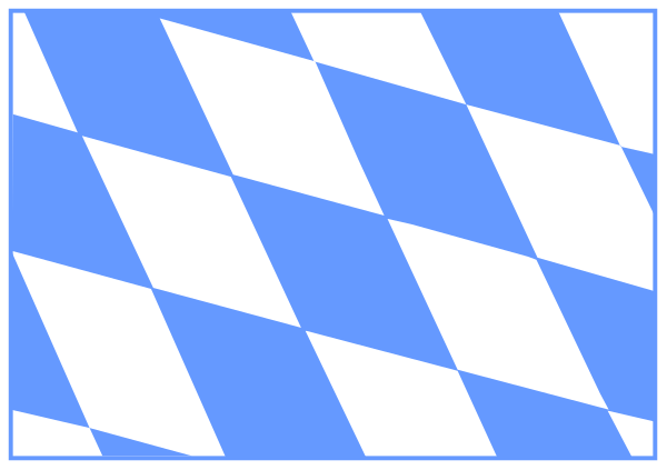 The image shows a checkered pattern with alternating blue squares forming an X shape on top of each other against a white background.