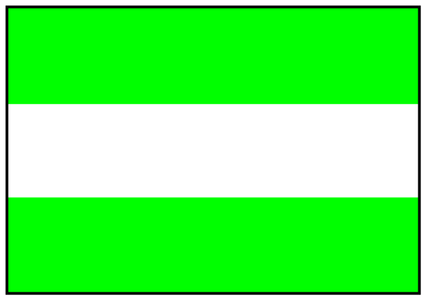 The image shows a green battery with white stripes on its side against an orange background.