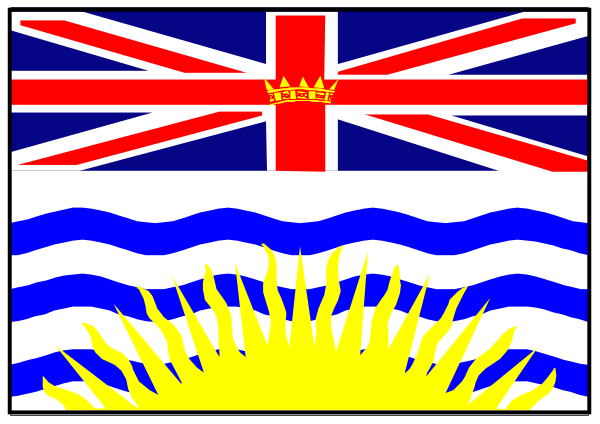 The flag of New Zealand with a sunburst graphic on it displayed next to another smaller British flag inside what appears to be an open window frame in front of a building facade background image.