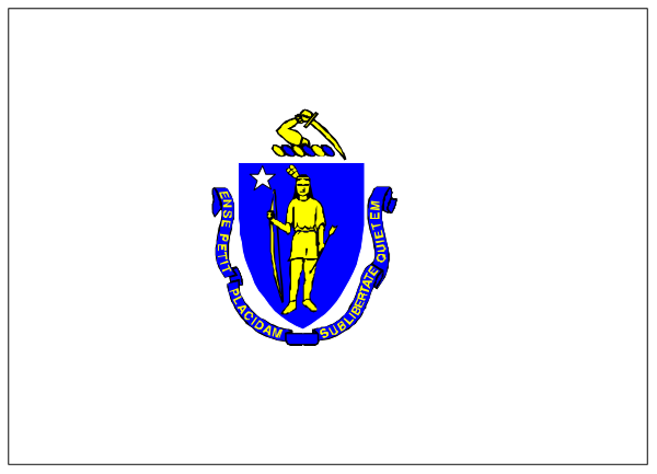 The image shows a flag with an emblem on it that includes two crossed swords flanked by what appears to be wings; above this symbol is another smaller shield bearing three stars in a triangle formation within its borders, and below them there's text which seems like heraldic symbols or letters.