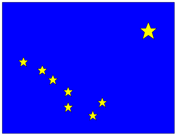 The image shows a blue flag with white stars representing Europe inside an open window frame against a gray background.