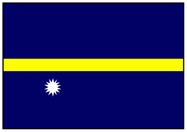 The image shows a blue rectangular object with yellow lines on it against a gray background; there is no text present within this small clip-art image.