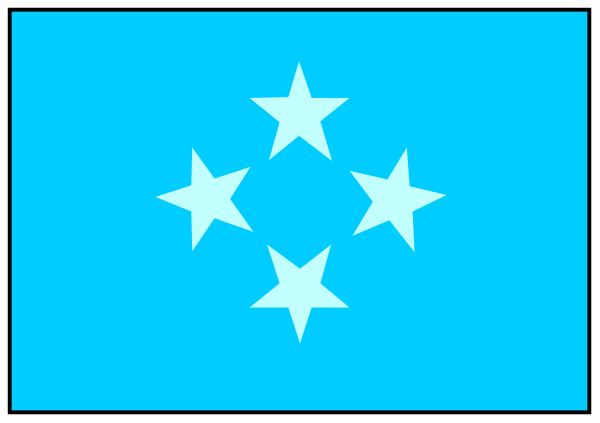 The image shows a blue starry sky with white stars against it on an otherwise gray background; there is no text present in this clip-art illustration.
