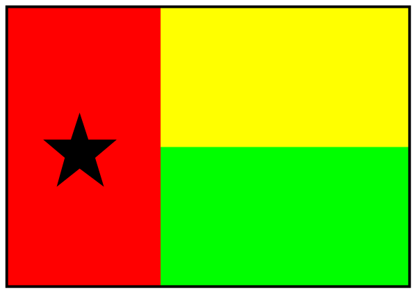 The image shows a stylized representation of two flags: on top, there is an African flag with red, yellow, green stripes; below it, another smaller flag that appears to be from Ethiopia due to its unique design and color scheme.