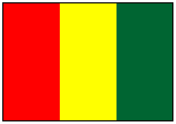 The image shows a pixelated representation of an electrical outlet with two plugs inserted: on top is green, while below it's red-yellow striped.