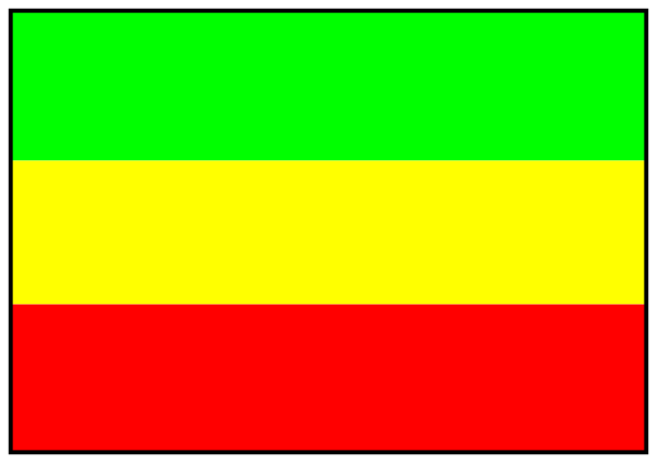 The image shows a red line with yellow on either end against a gray background.