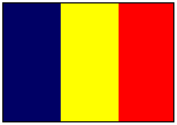 The image shows a pixelated representation of an electrical outlet with two plugs inserted into it: on top is red, while below is yellow-orange; there's no visible wall socket in this clipart illustration.