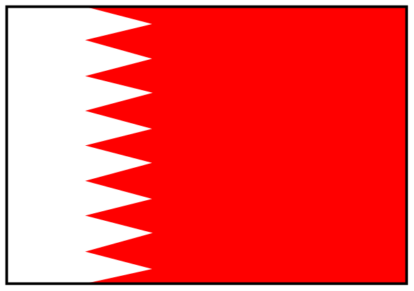 The image shows a battery with an emoji of Bahrain on it next to a red flag symbolizing danger.