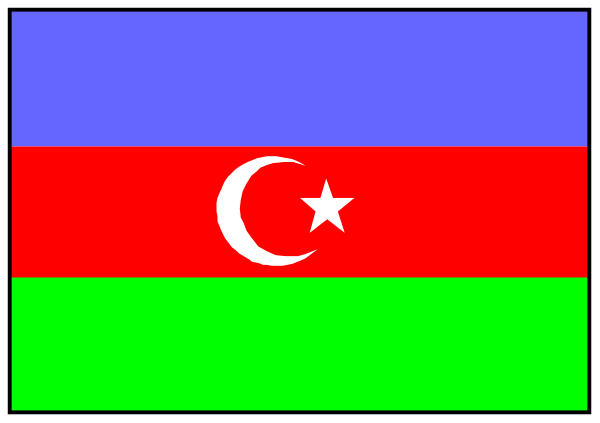 The flag of Russia with a green bar on top right corner indicating some sort of digital glitch effect.