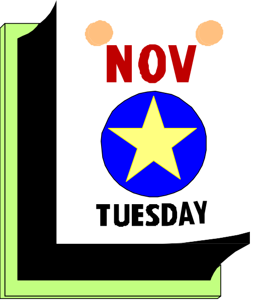 The image shows a calendar with "November Tuesday" written on it next to an asterisk symbolizing November 13th's date of Thanksgiving in the United States. It is placed within what appears to be a notebook, and there seems to be some text or writing around its edges that might indicate additional information about events taking place during this time period; however, only "November Tuesday" can confidently be identified as part of the calendar's content from this angle.