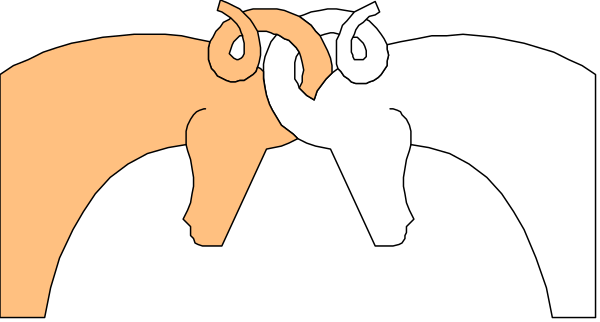 The image shows a cartoon of two characters with exaggerated facial expressions; it appears to be from an animated show featuring anthropomorphic horses as protagonists in what seems like a humorous moment between them.