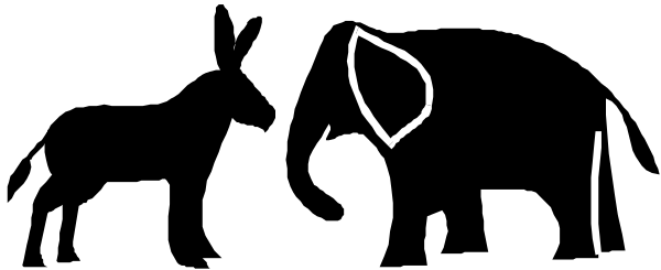 The image shows a black and white line drawing of an abstract shape resembling a person with limbs outstretched in front of them against a gray background.
