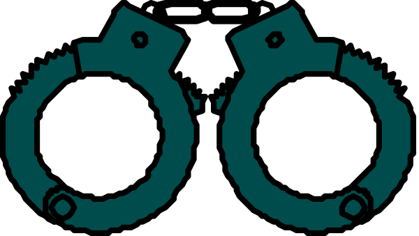 The image shows a set of three handcuffs with keys next to them against a white background.