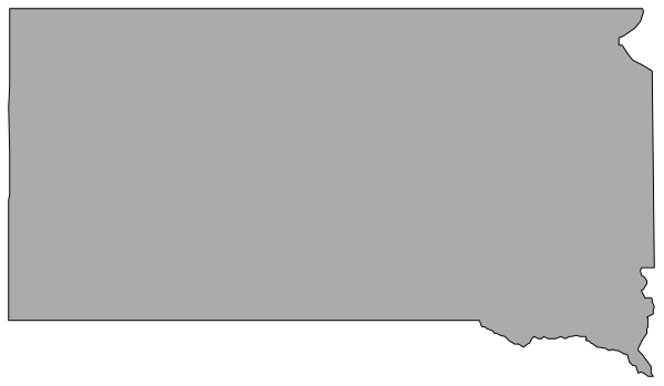 The image shows a stylized map of an area with state outlines labeled "NORTH DAKOTA" at one end and another label that is too small to read clearly on the opposite side, indicating two states in close proximity but not providing enough information for identification.
