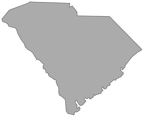 The map shows a simplified representation of part of Florida with its panhandle region highlighted by shading; it is overlaid on top of another image that appears to be an outline of a state in black, possibly representing water boundaries around land masses like islands or peninsulas.