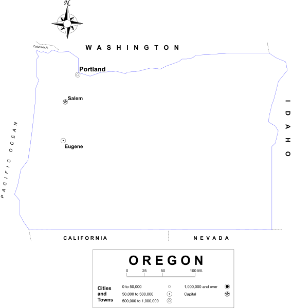 The image shows a map of Washington state with its borders outlined on it against a black background.