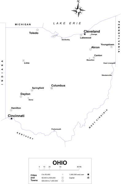 The image shows a black and white map of an area with various geographical features such as rivers, lakes, roads, towns, mountains, forests, etc., but without more specific details it's difficult to provide further information about what is shown in this small clip-art image.