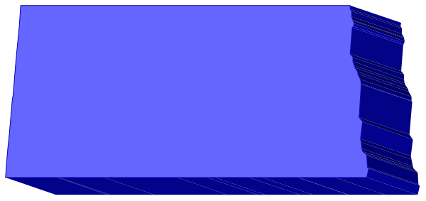 The image shows a blue rectangle with white text on it against a grey background.