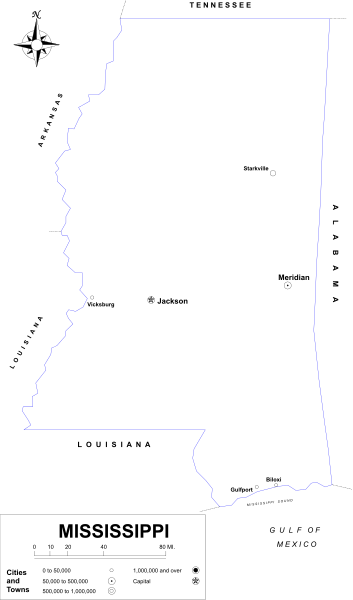 The image shows a black silhouette of an outline map with state borders against a dark background; it appears to be digitally altered as there is pixelation around the edges where different sections meet.