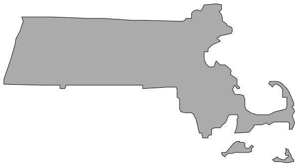 The black and white silhouette of a map with an overlaid gun shape on it is shown against a grey background in this small clip-art image.